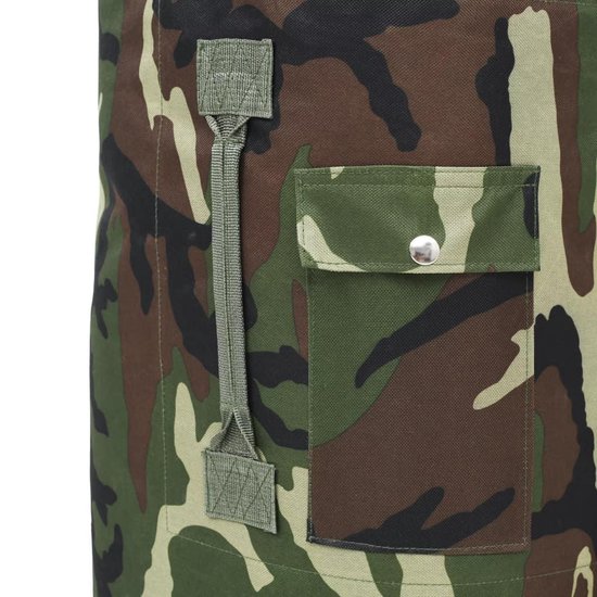 Vidaxl Sporttas Legerstijl 85 L Camouflage - Groen