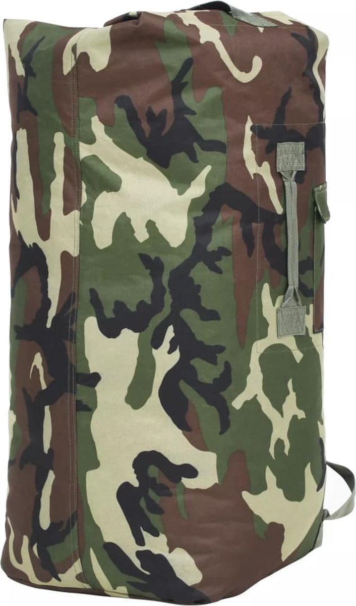 Vidaxl Sporttas Legerstijl 85 L Camouflage - Groen