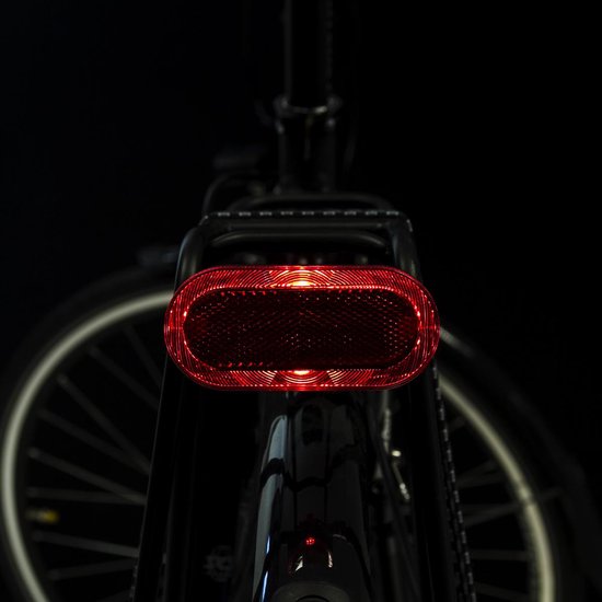 Spanninga Achterlicht Elips Xb Batterij Led 80 Mm - Rood