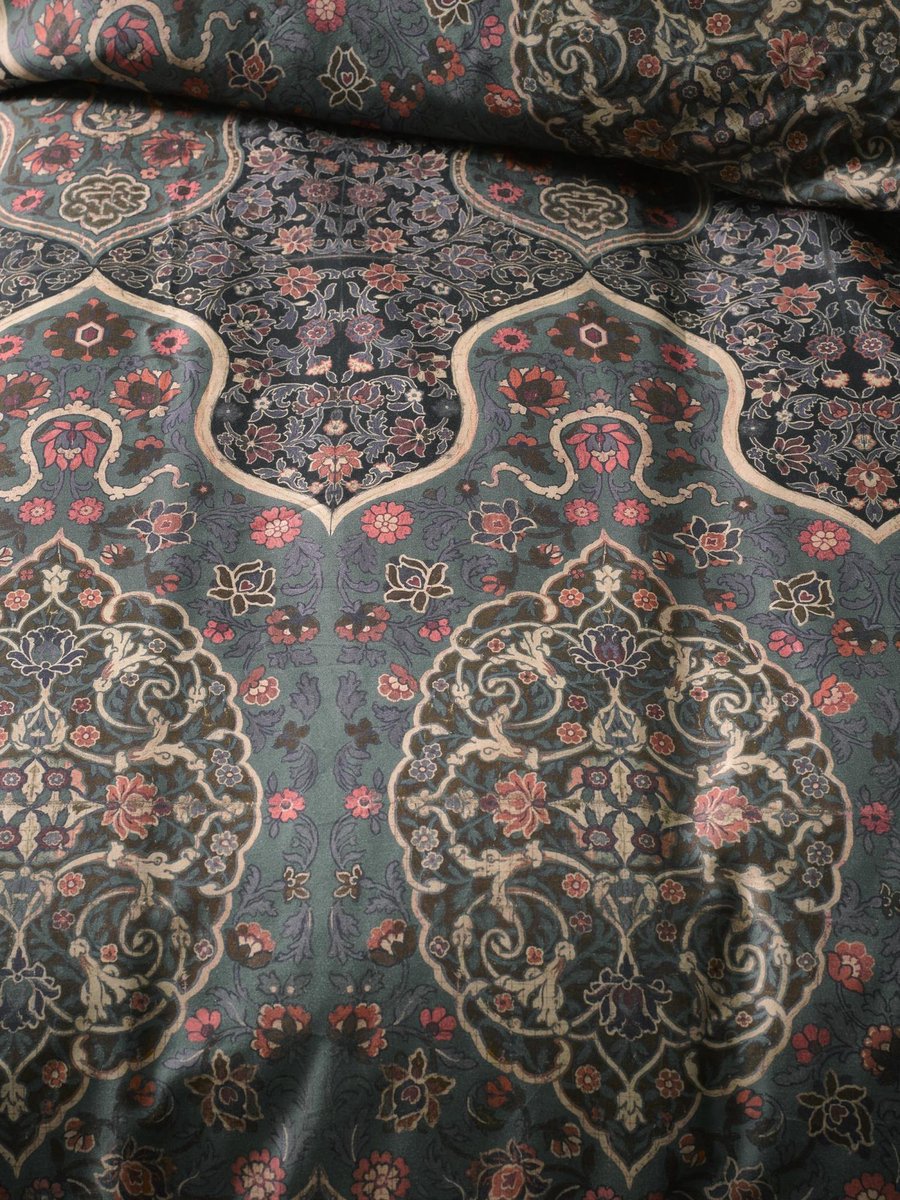 Essenza Giulia Laurel green dekbedovertrek - Groen