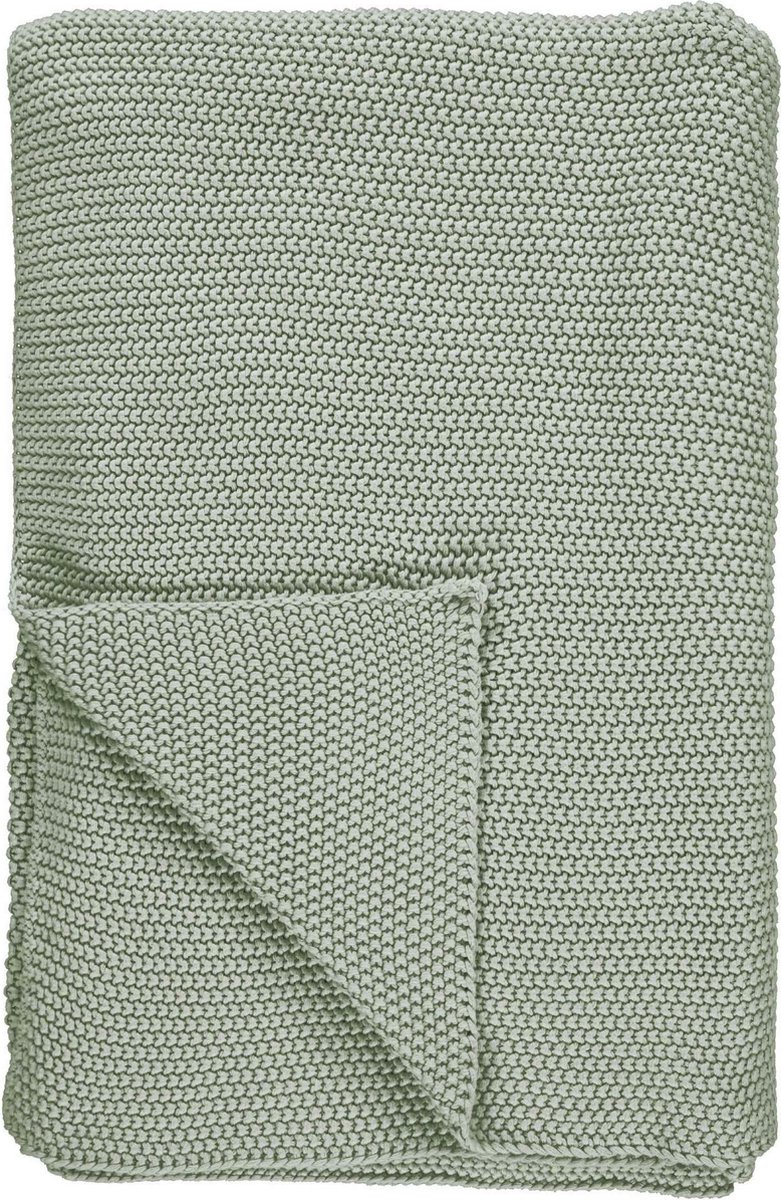 Marc O&apos;Polo Nordic knit Plaid Garden green - Groen