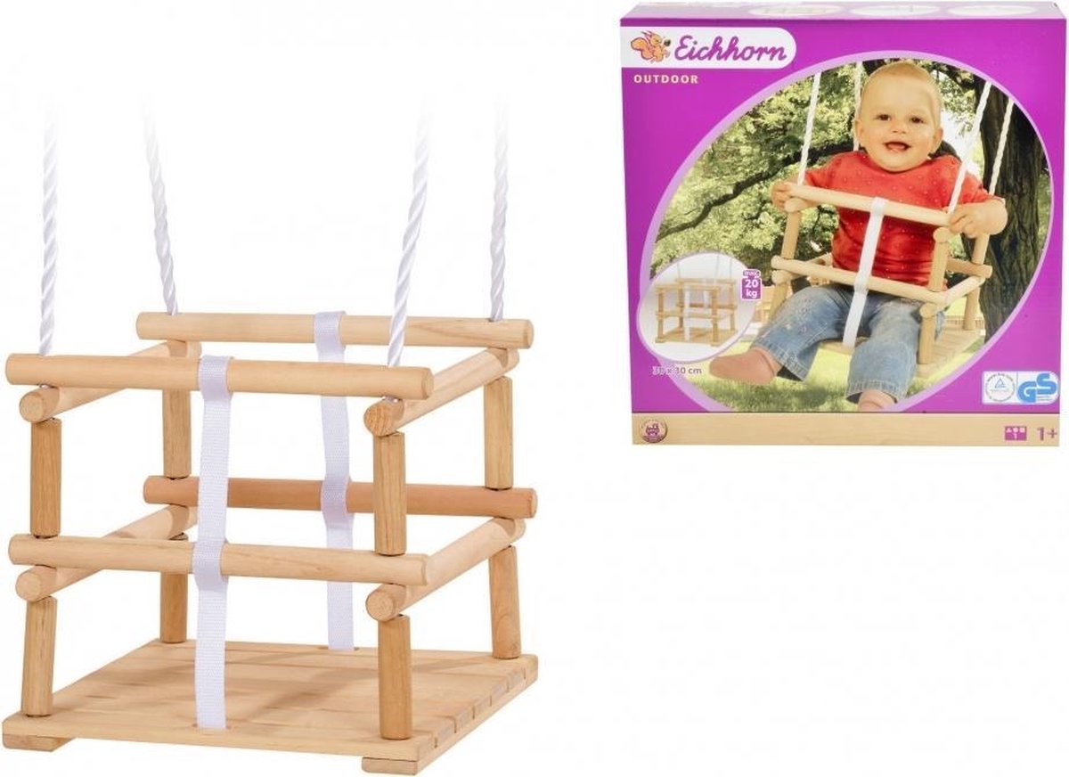 Eichhorn Outdoor Houten Kinderschommel - Bruin
