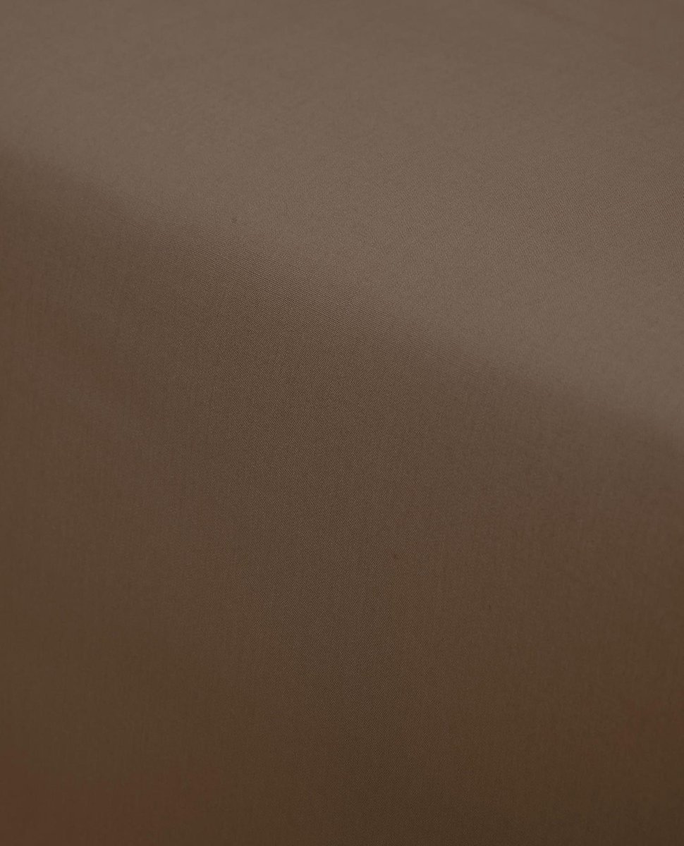 Essenza Premium Percale hoeslaken Cafe Noir - Bruin