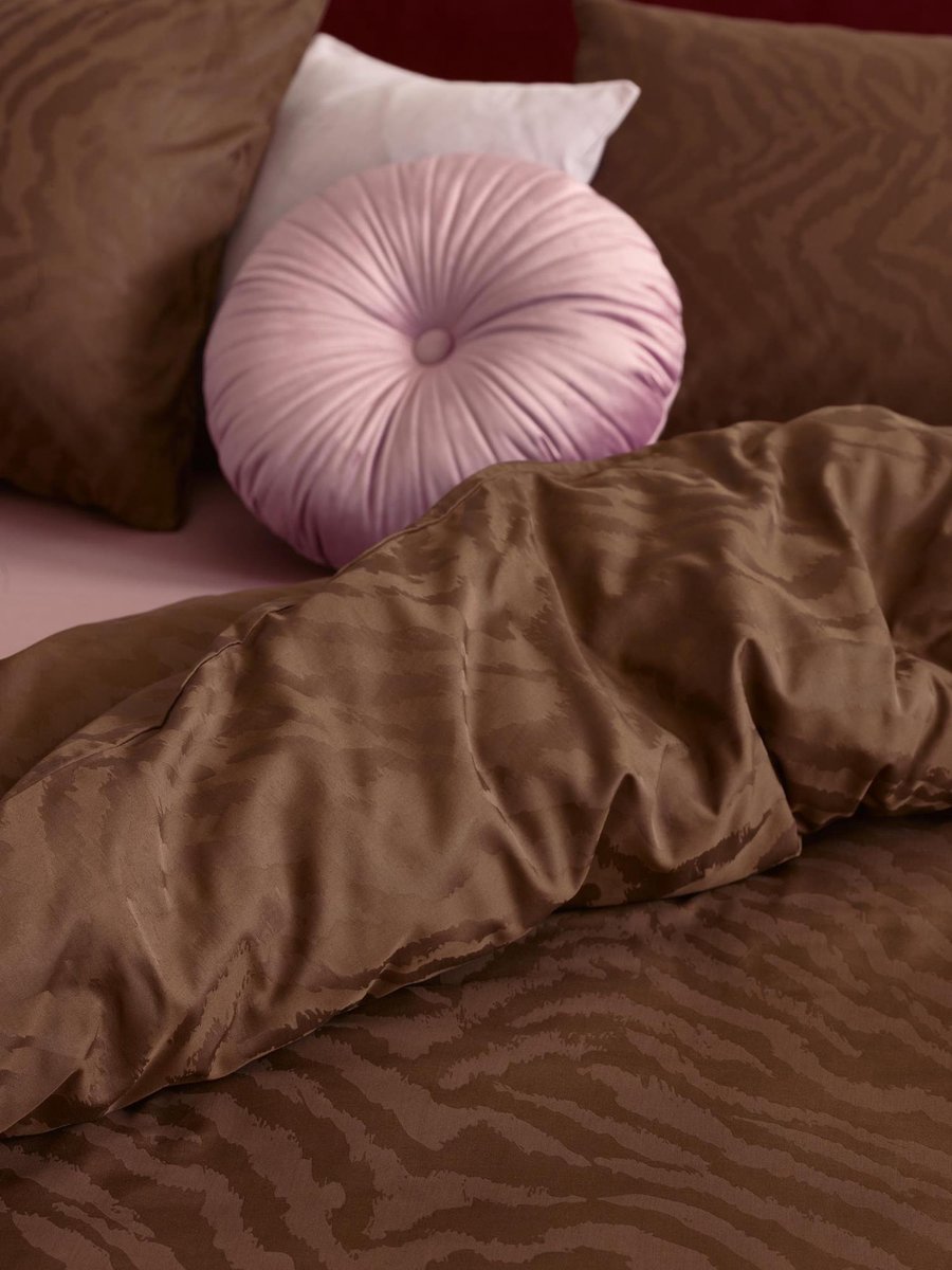 Essenza Belen dekbedovertrek chestnut - Bruin