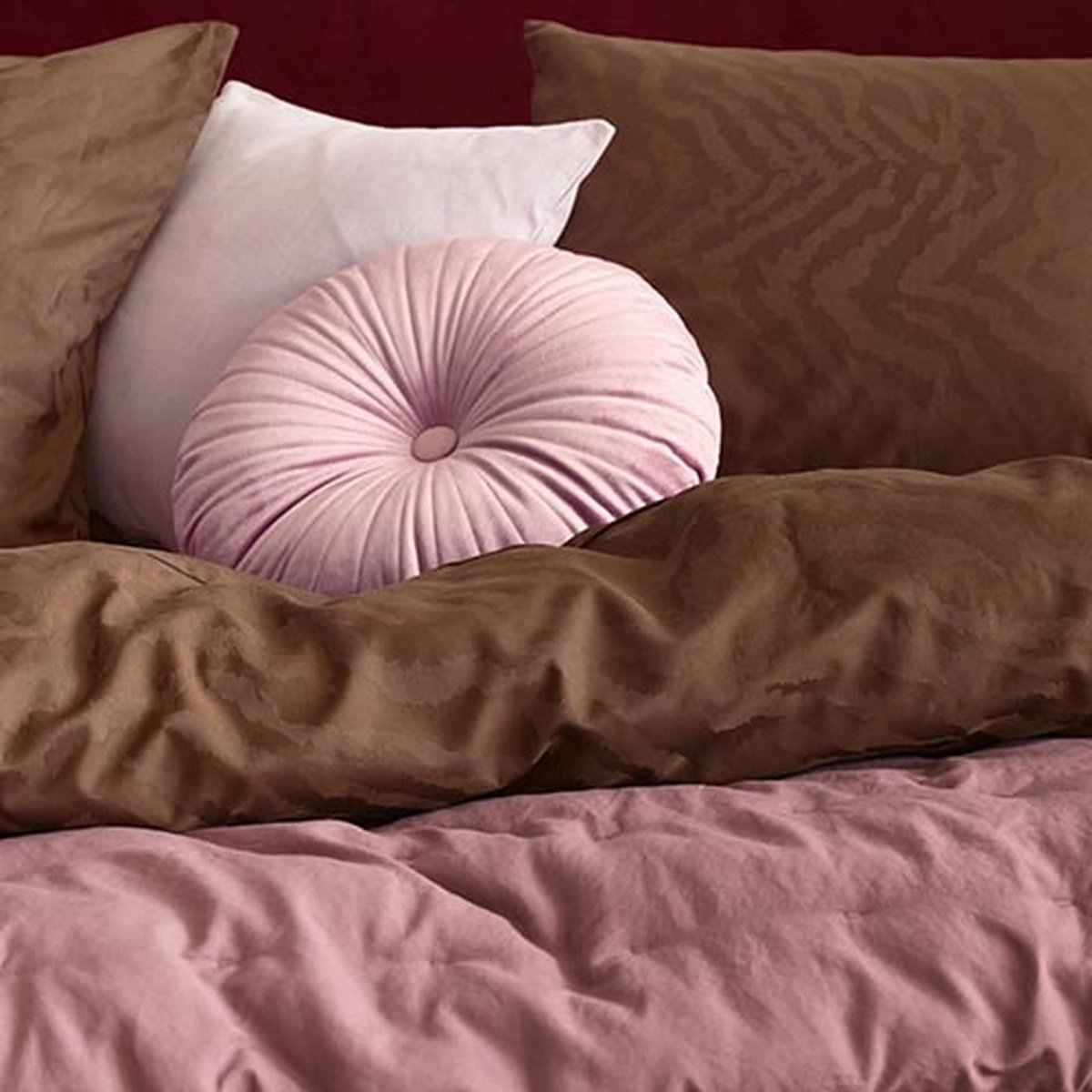 Essenza Belen dekbedovertrek chestnut - Bruin