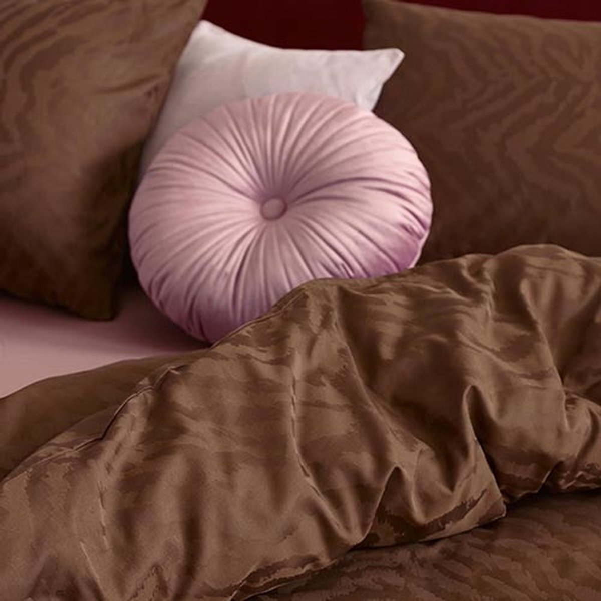 Essenza Belen dekbedovertrek chestnut - Bruin