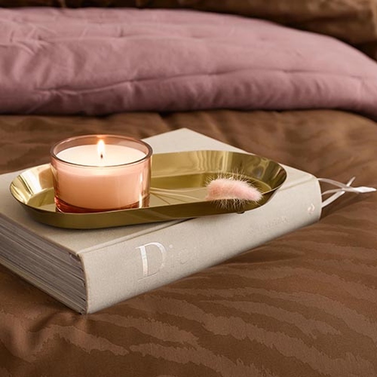 Essenza Belen dekbedovertrek chestnut - Bruin