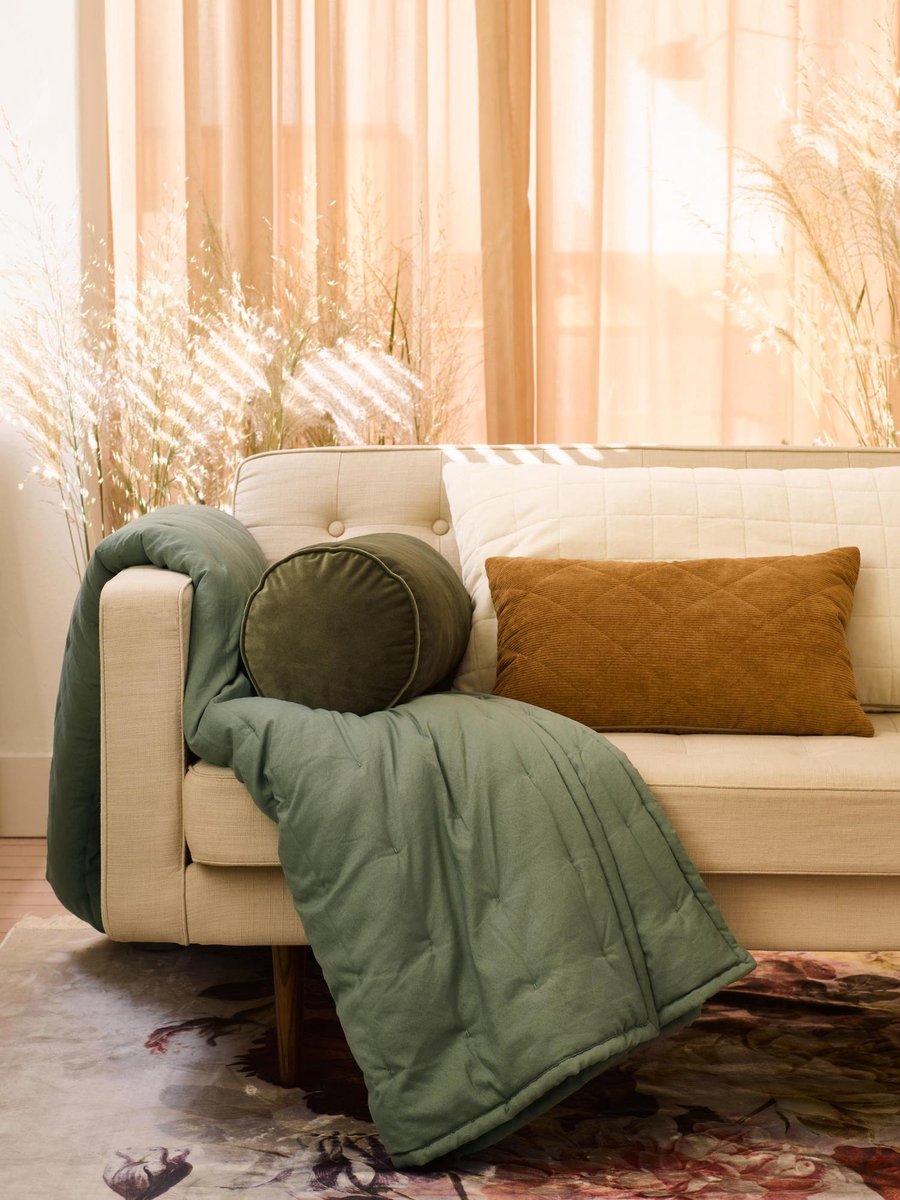 Essenza Ruth Laurel green plaid - Groen