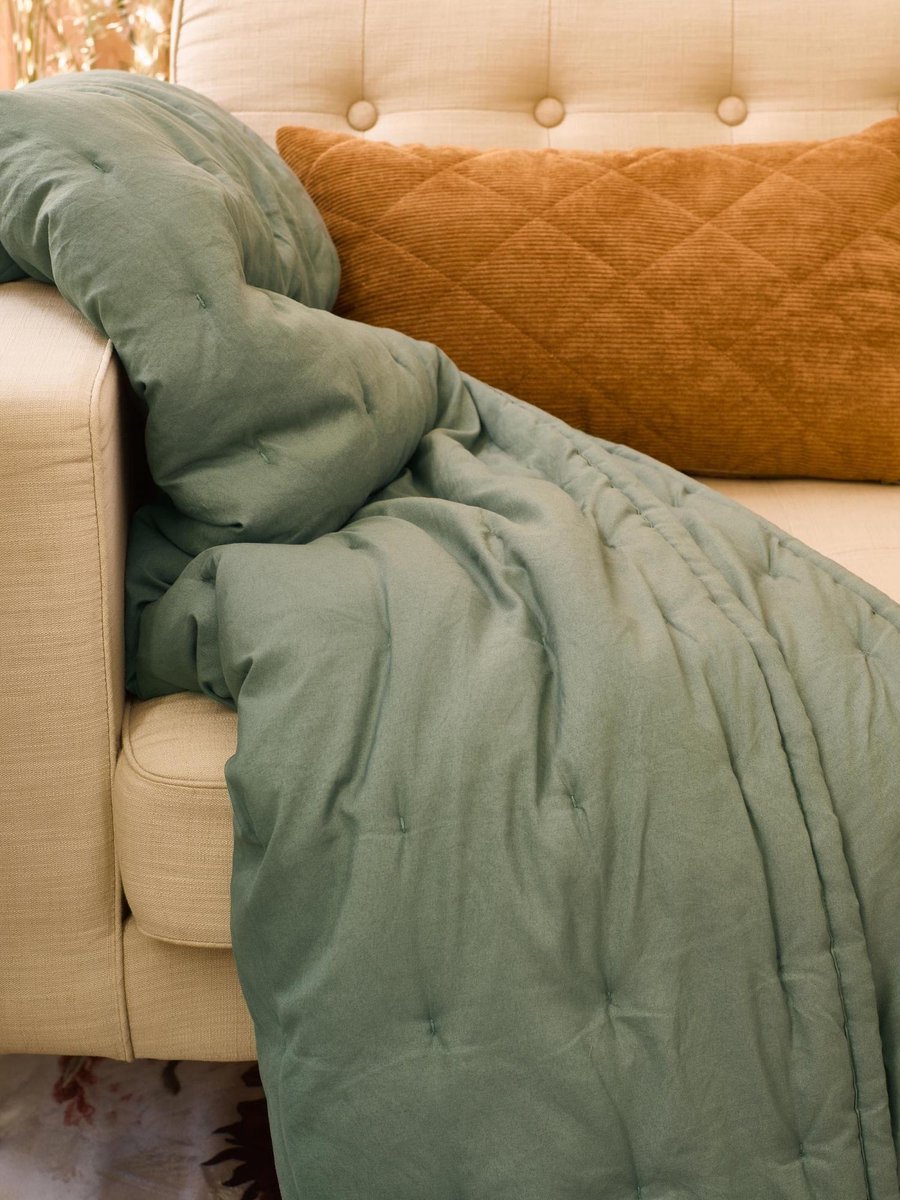 Essenza Ruth Laurel green plaid - Groen