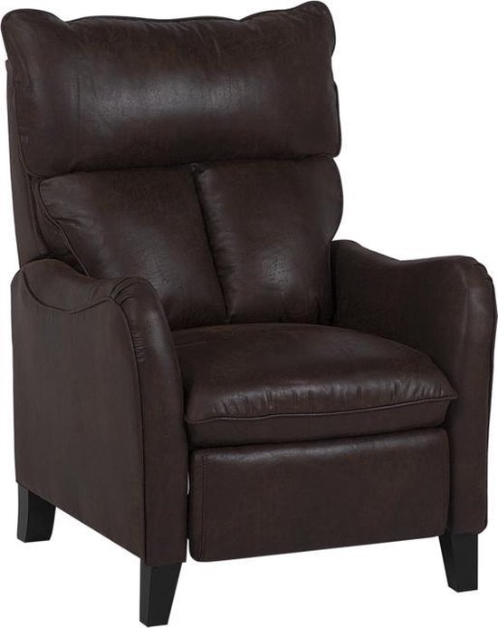 Beliani Royston Fauteuil Kunstleer 73 X 68 Cm - Bruin