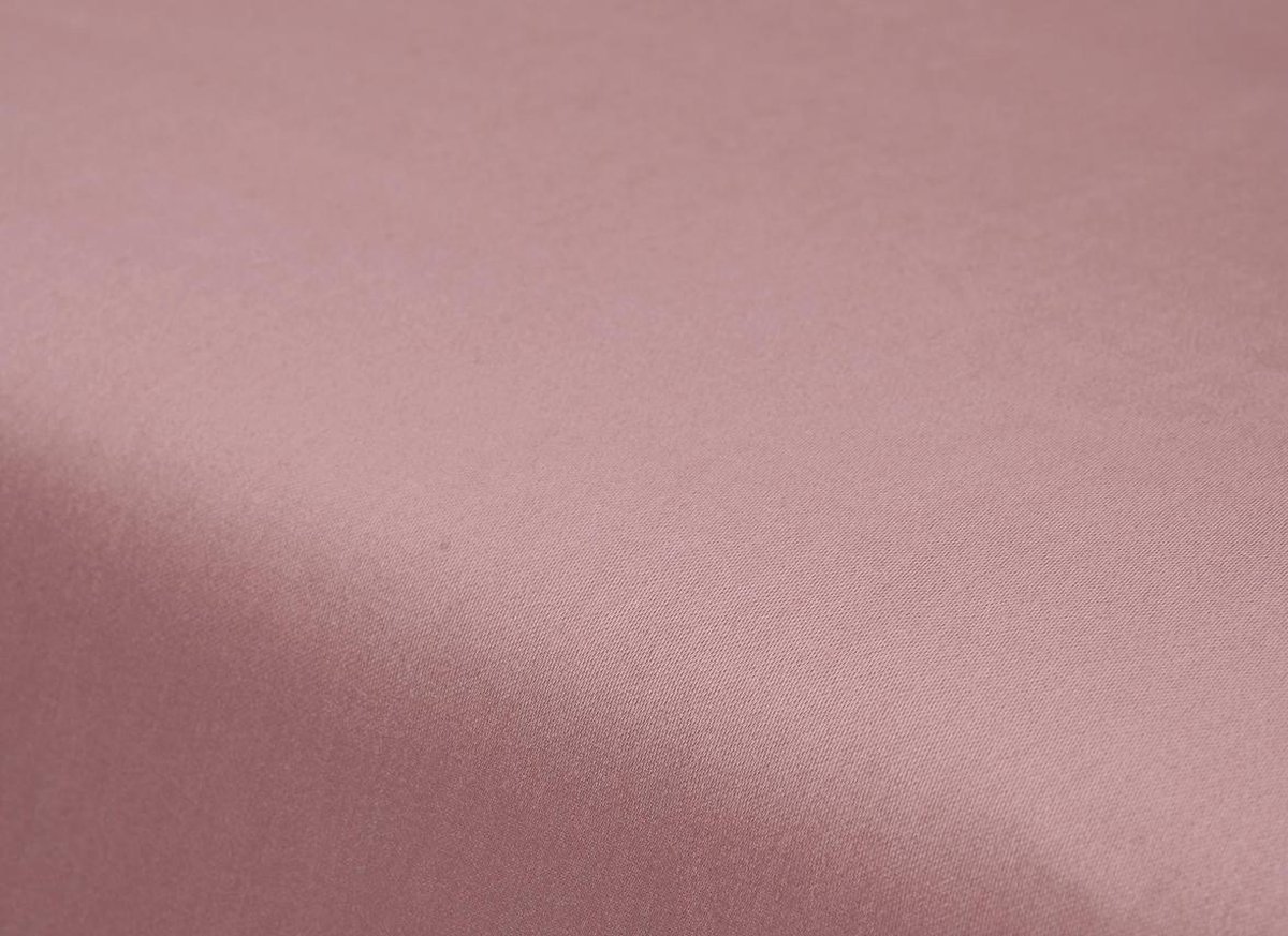 Essenza Satin hoeslaken Woodrose - Roze