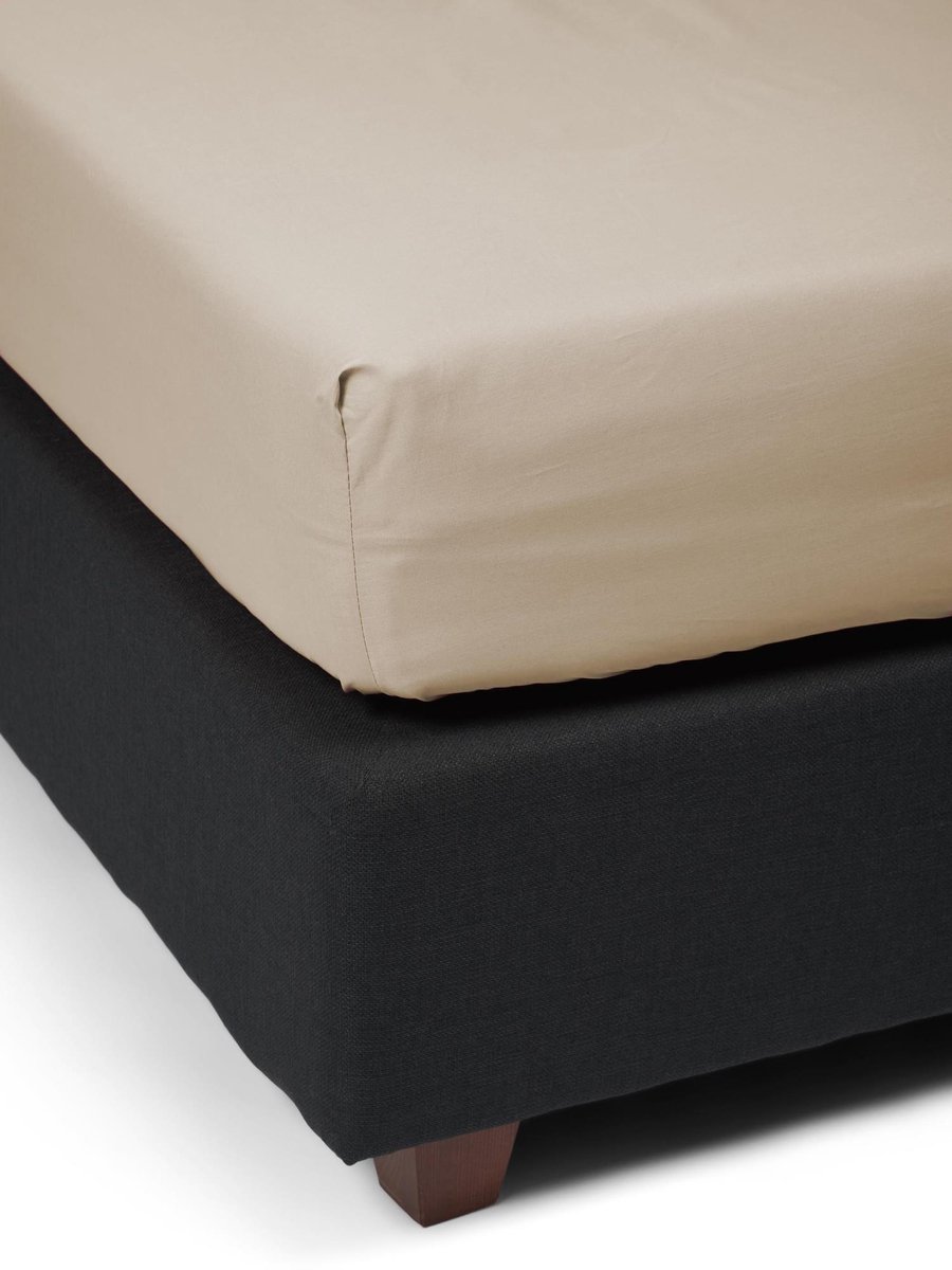 Essenza Premium Percale hoeslaken Cement - Beige