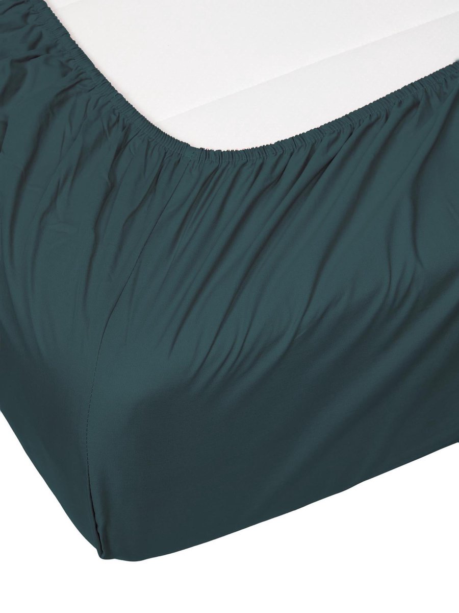 Essenza Premium Percale hoeslaken Pine green - Groen