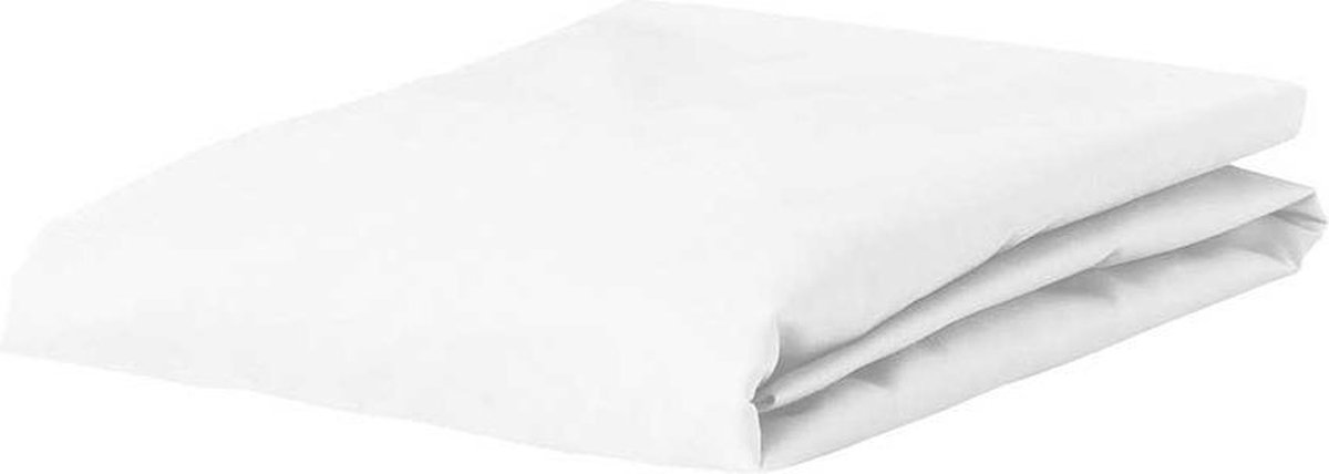 Essenza Katoen satijn topper hoeslaken white