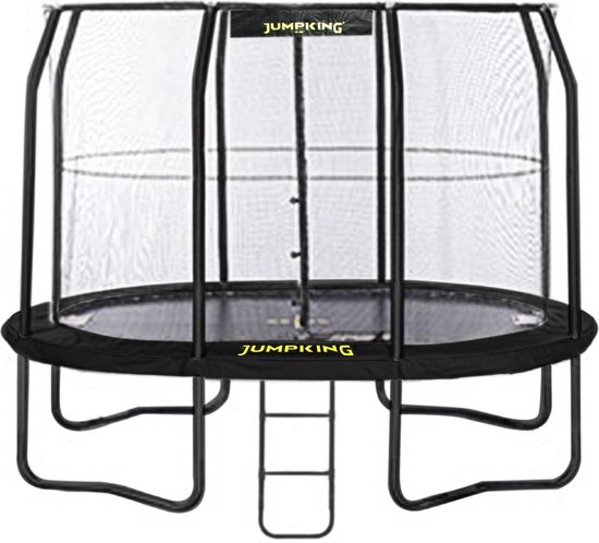 Jumpking Trampoline Met Net En Ladder Jumppod Oval 351 X 244 Cm (2016) - Zwart