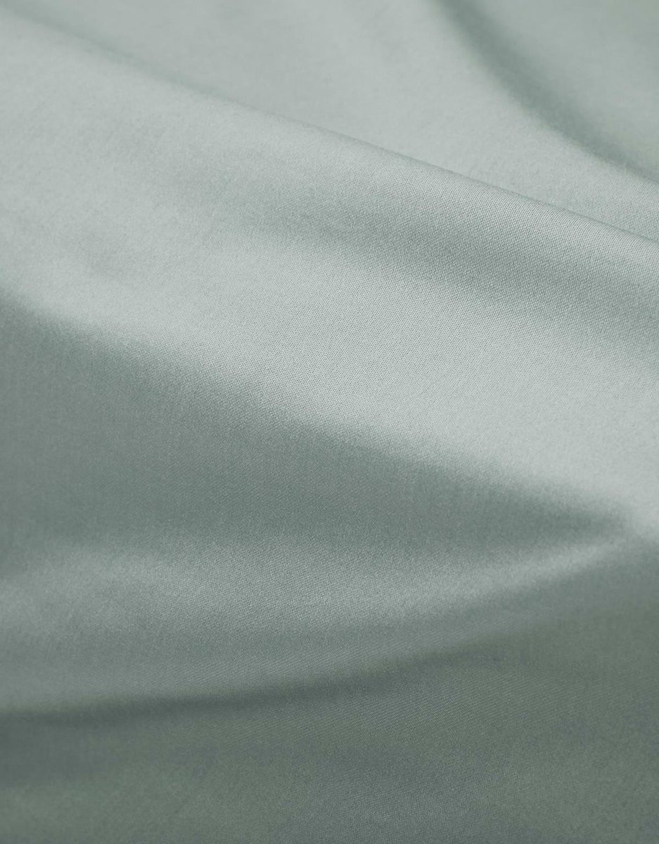 Essenza Satin Hoeslaken Dusty green - Groen