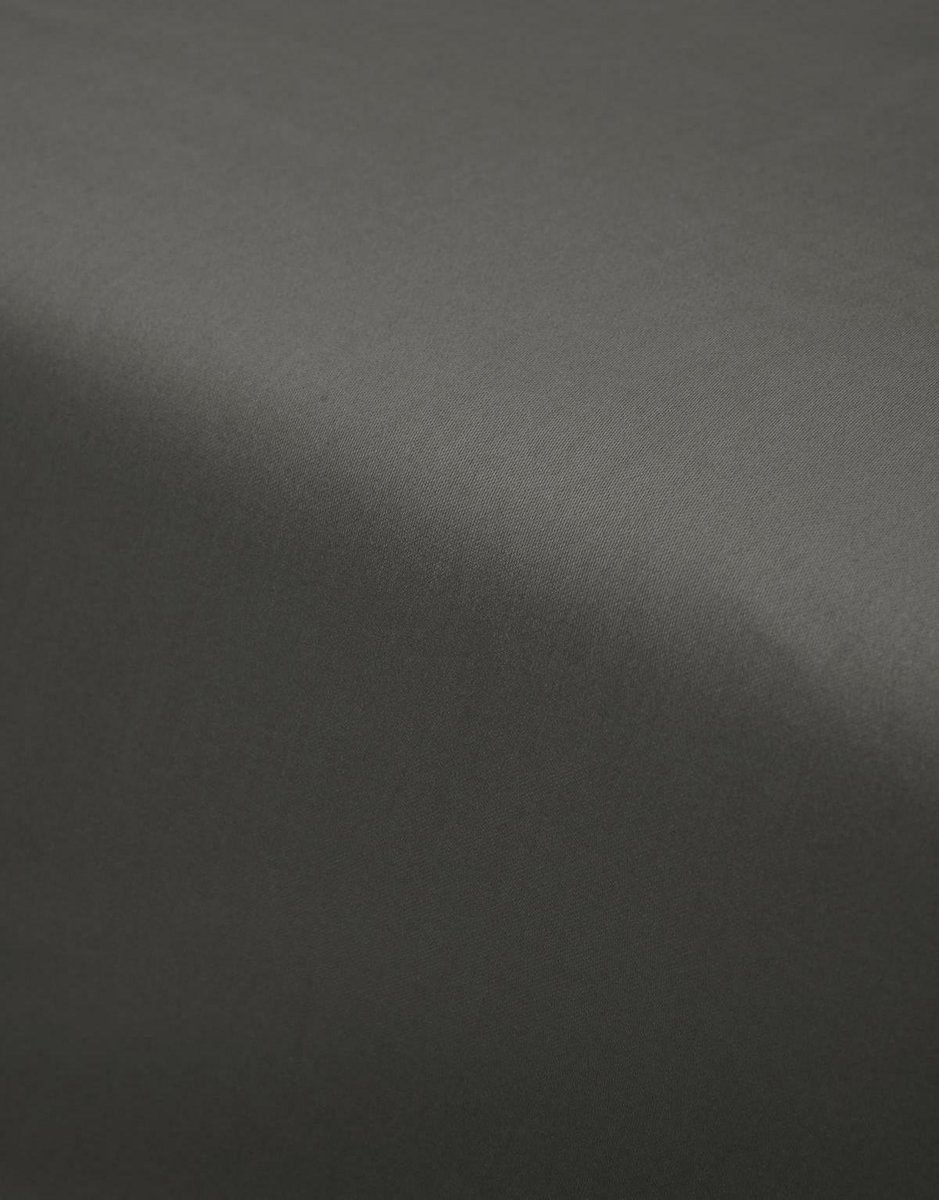 Essenza Katoen satijn hoeslaken steel grey - Grijs