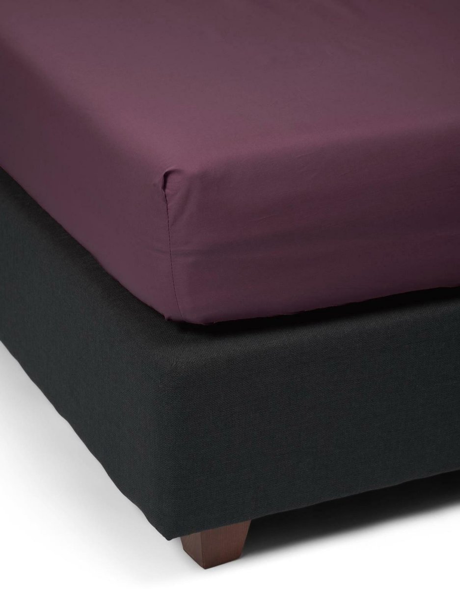 Essenza Premium Percale Hoeslaken Masala - Rood