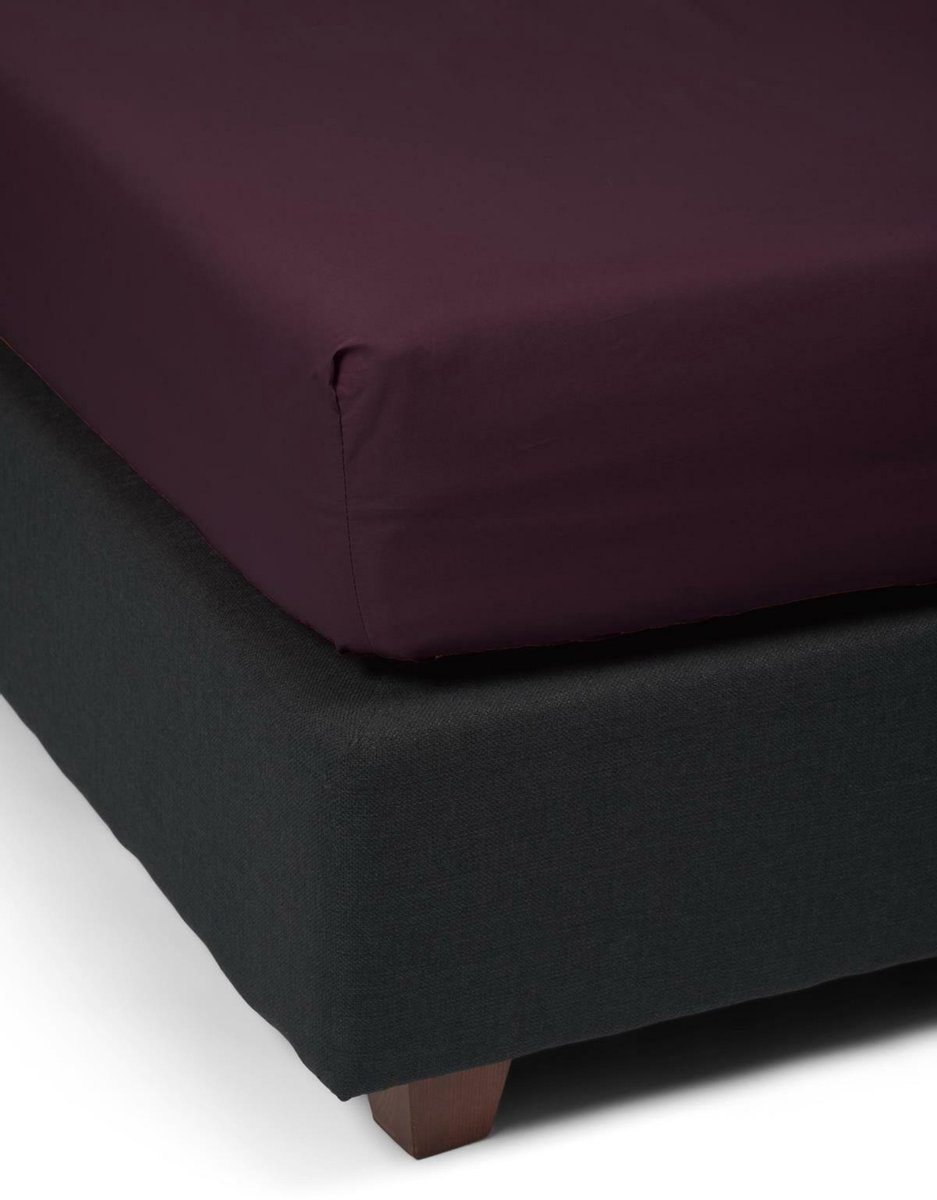 Essenza Premium Percale Hoeslaken Burgundy - Rood