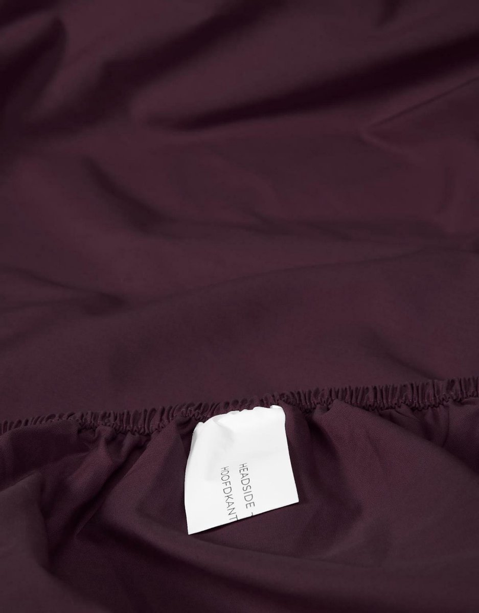 Essenza Premium Percale Hoeslaken Burgundy - Rood
