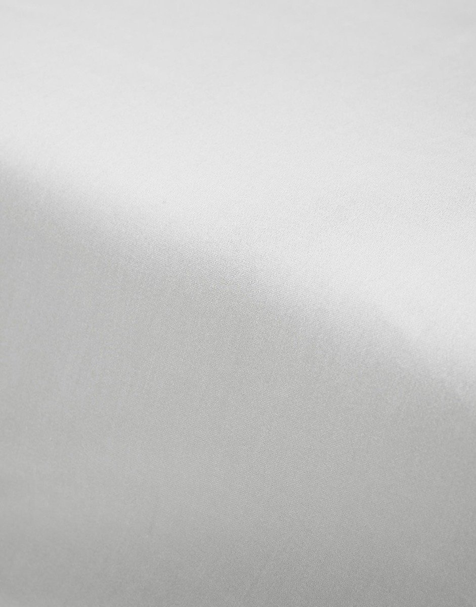 Essenza Katoen satijn topper hoeslaken white