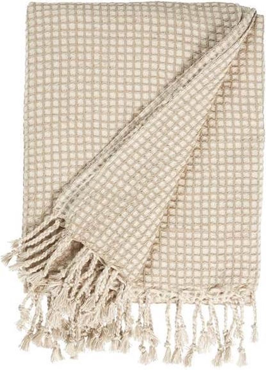 Rivièra Maison Finley Plaid Zand - Geel