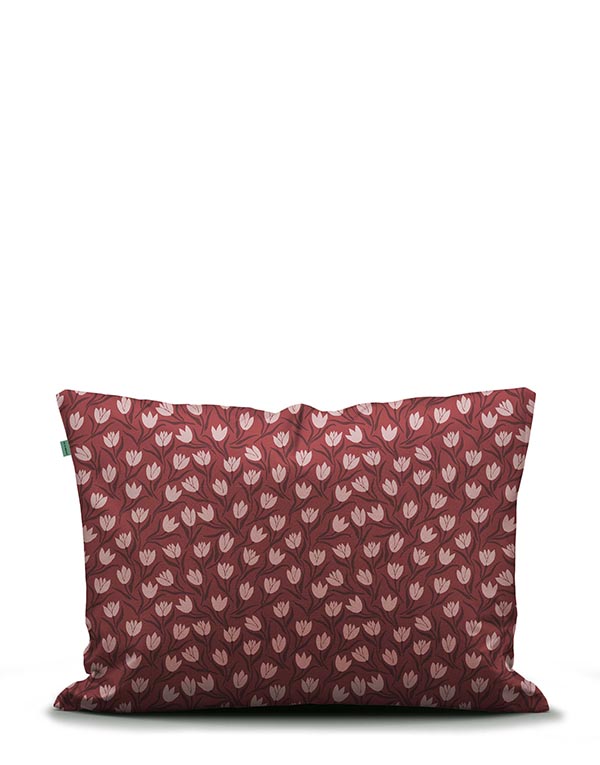 Covers & Co Tulip Mania Red kussensloop 60x70 - Rood