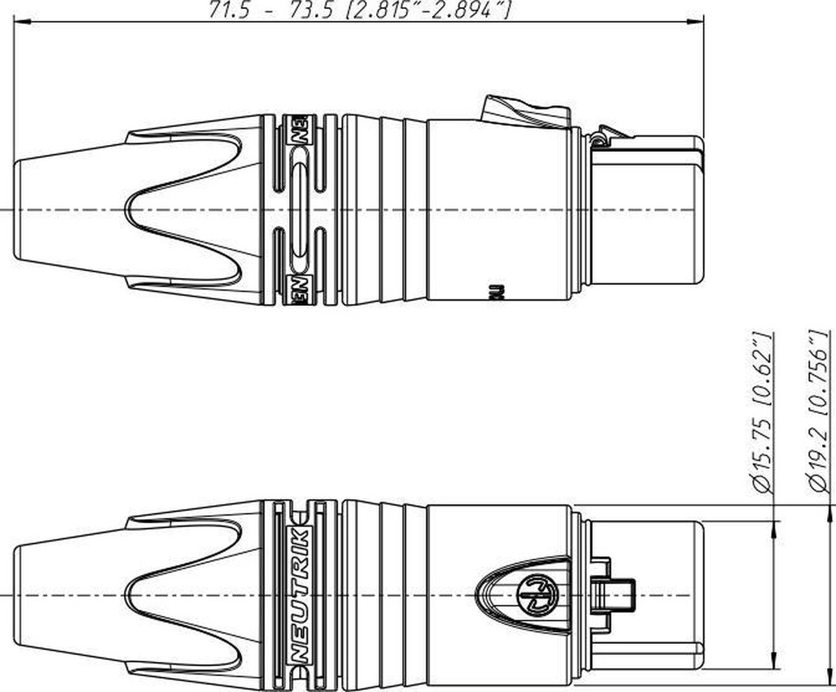 Neutrik NC3FXX XLR kabeldeel 3p. female