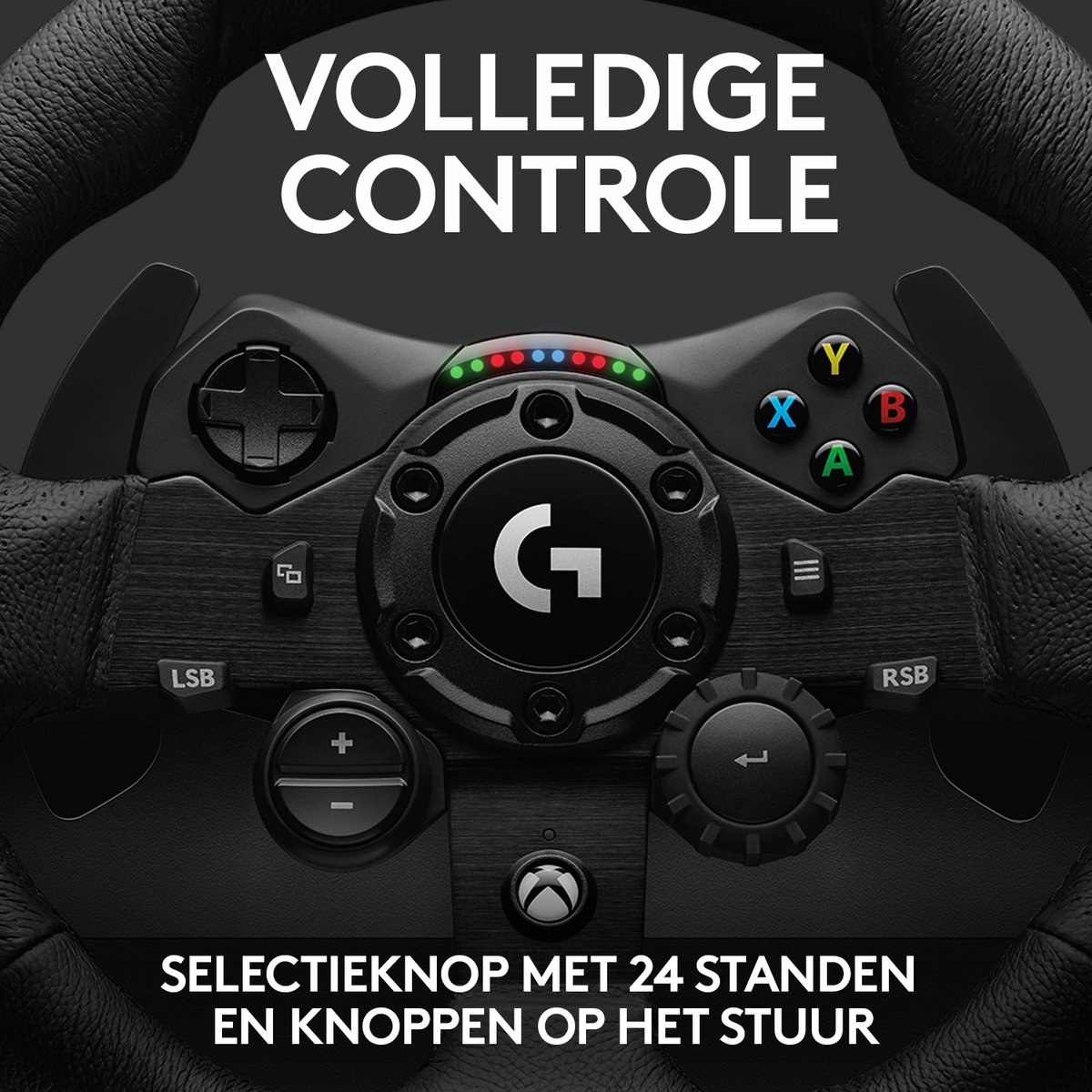 G923 Racestuur en -pedalen voor Xbox One, Xbox Series X en PC - Zwart