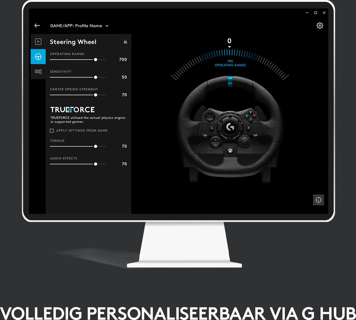 G923 Racestuur en -pedalen voor Xbox One, Xbox Series X en PC - Zwart