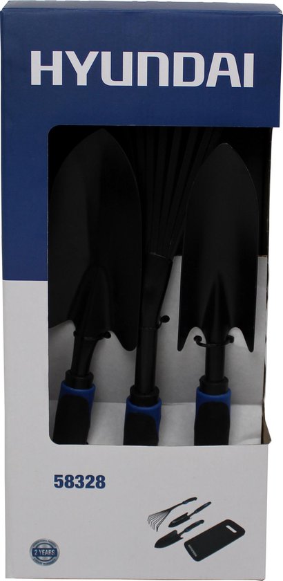 Hyundai Tuingereedschapset 4-delig - Zwart