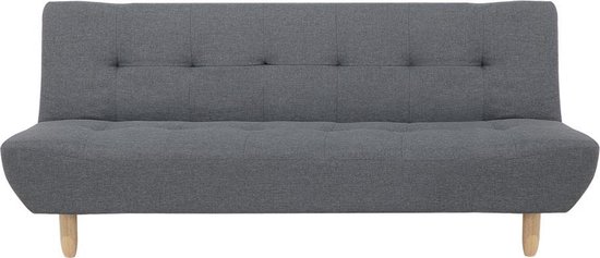 Beliani Alsten Slaapbank Polyester 100 X 182 Cm - Grijs