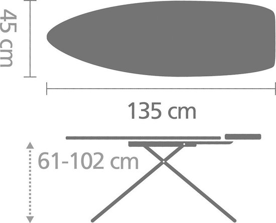 Brabantia Perfectflow Strijkplank 135 x 45 cm