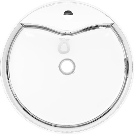 Vidaxl Wastafel Met Overloop 46,5x15,5 Cm Keramiek Zilverkleurig - Silver