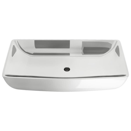 Vidaxl Wastafel 71x38x13,5 Cm Keramiek Zilverkleurig - Silver