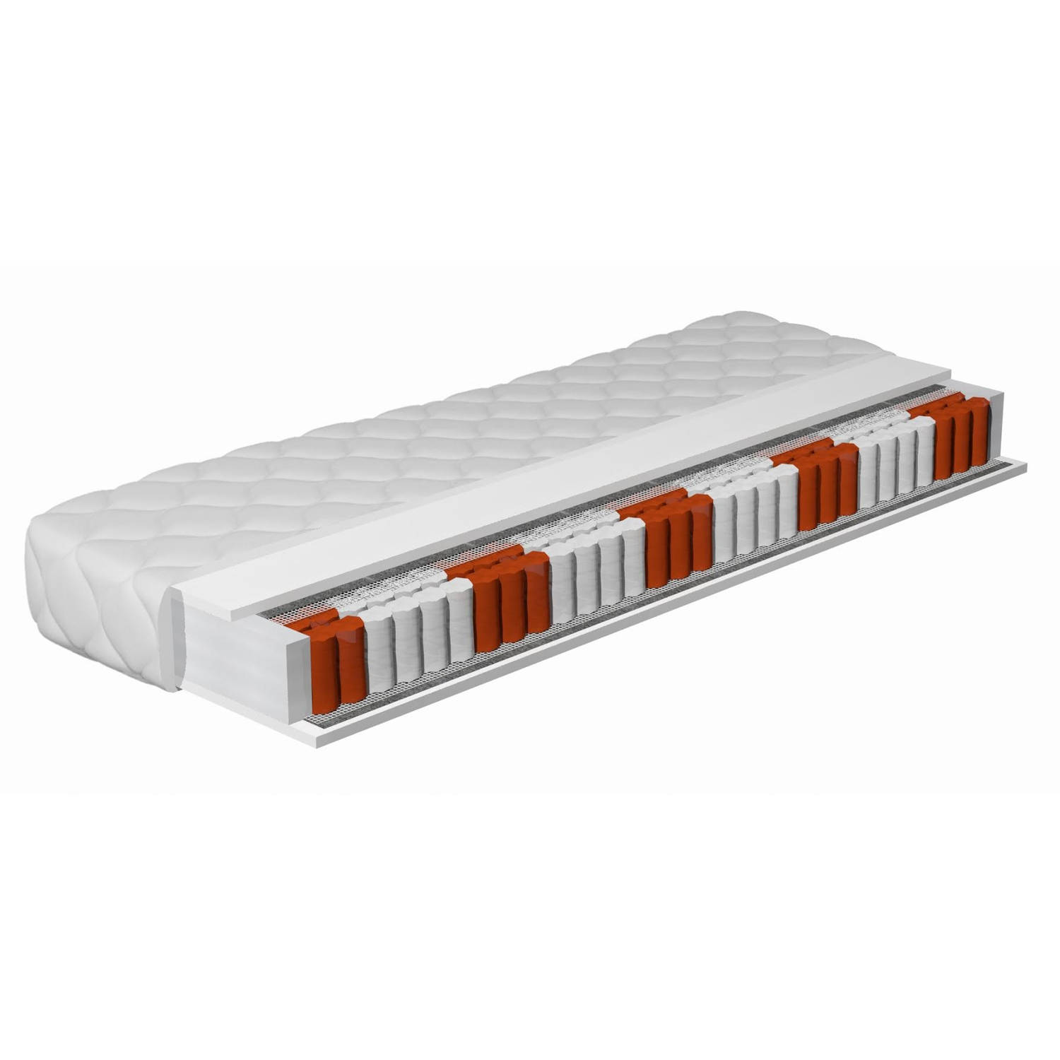 Meubella - Matras Thorn - Pocketvering 7 Zones - 140x200 Cm