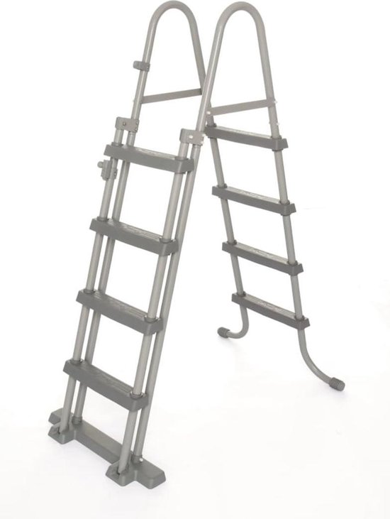 Bestway Zwembadladder 4 Treden Flowclear 122 Cm 58331 - Grijs