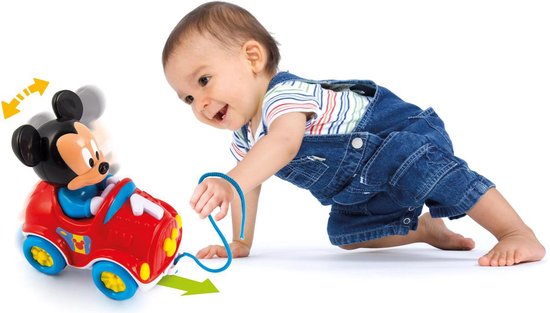 Clementoni Trekfiguur Mickey Mouse 21 Cm - Rood