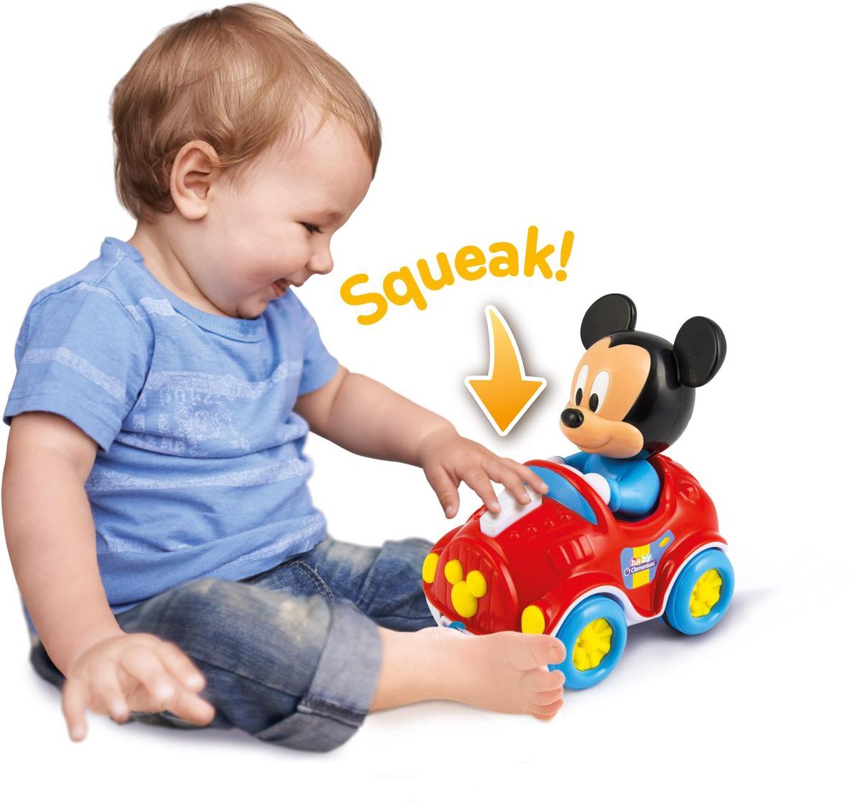 Clementoni Trekfiguur Mickey Mouse 21 Cm - Rood