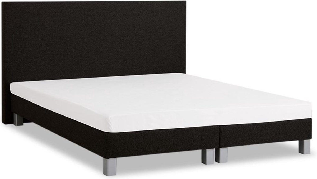 Box Leeds Vlak Met Bridge Matras - 160 x 200 cm - Zwart