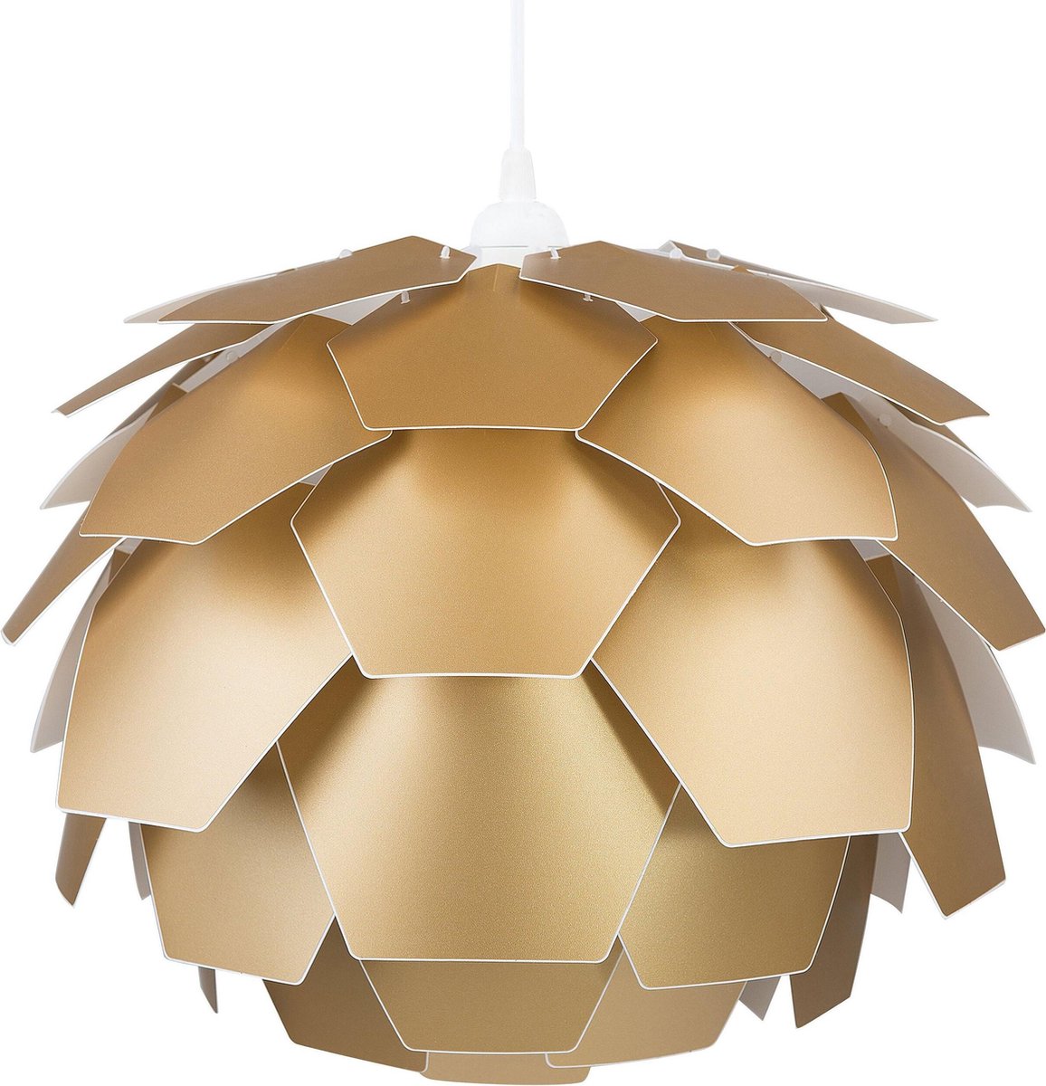 Beliani Segre S Hanglamp Synthetisch Materiaal 40 X 40 Cm - Goud