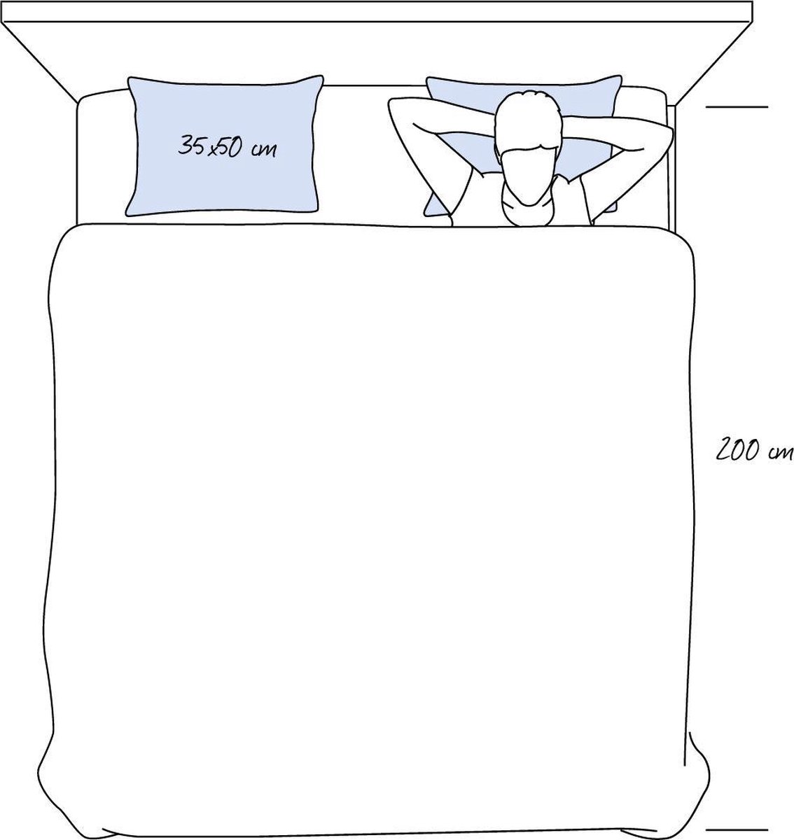 M line Neksteunkussen Athletic Pillow - 50 x 36 cm - 12 cm