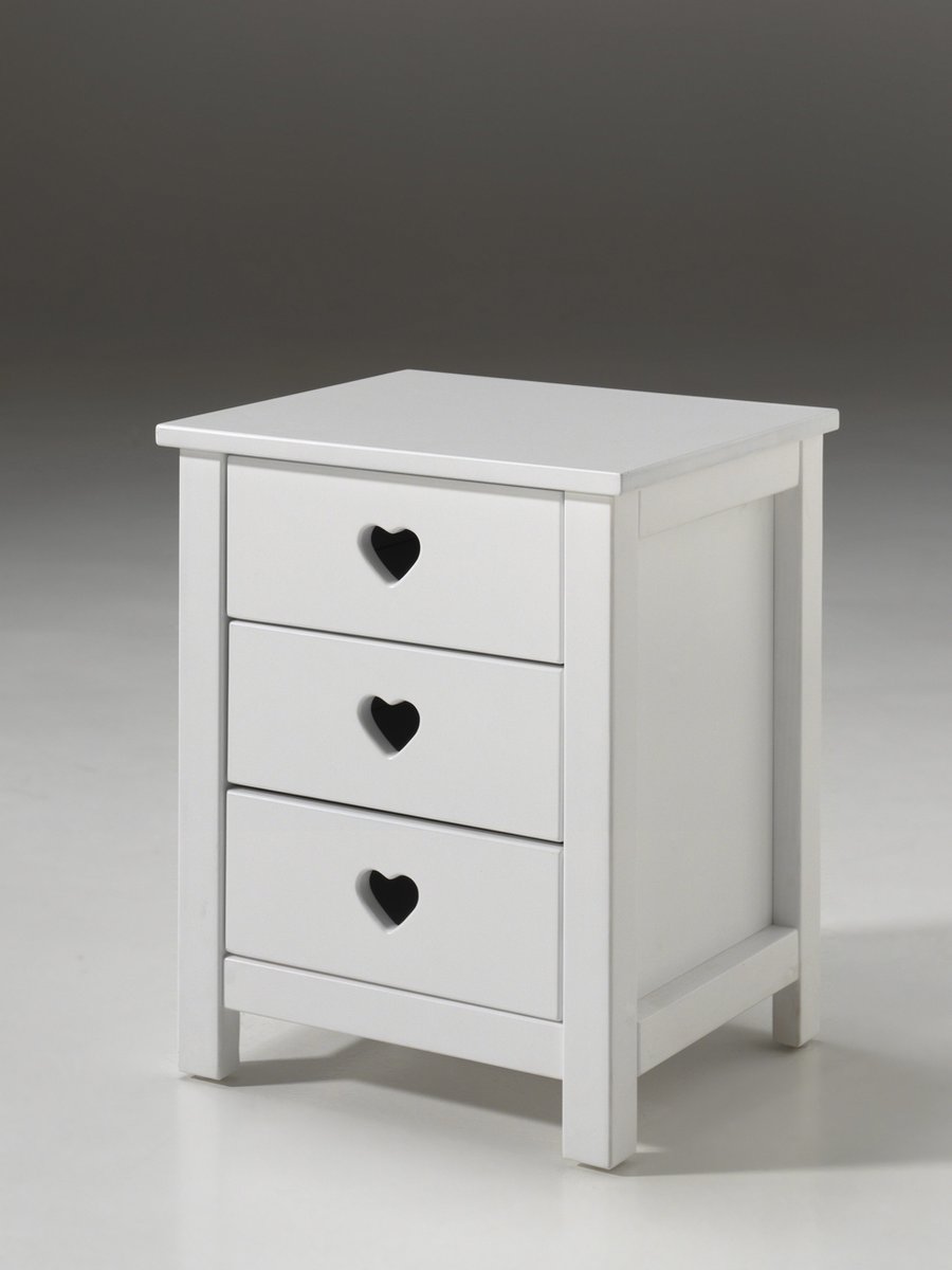 Vipack Nachtkast Amori - 45 x 55 x 40 cm - wit
