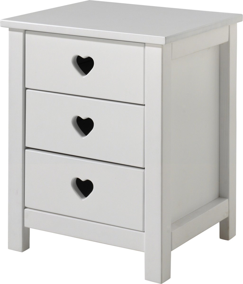 Vipack Nachtkast Amori - 45 x 55 x 40 cm - wit