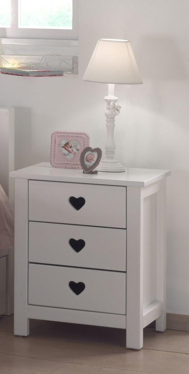 Vipack Nachtkast Amori - 45 x 55 x 40 cm - wit