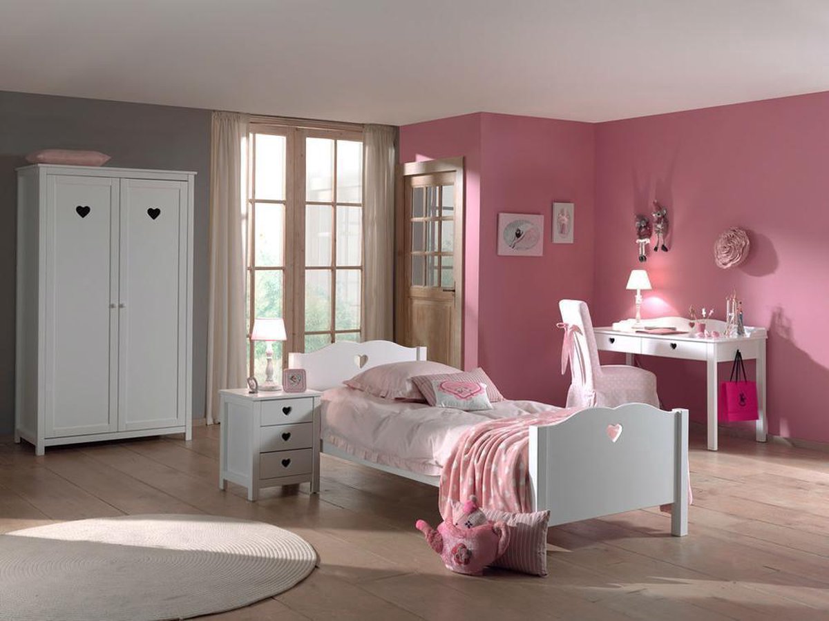 Vipack Nachtkast Amori - 45 x 55 x 40 cm - wit