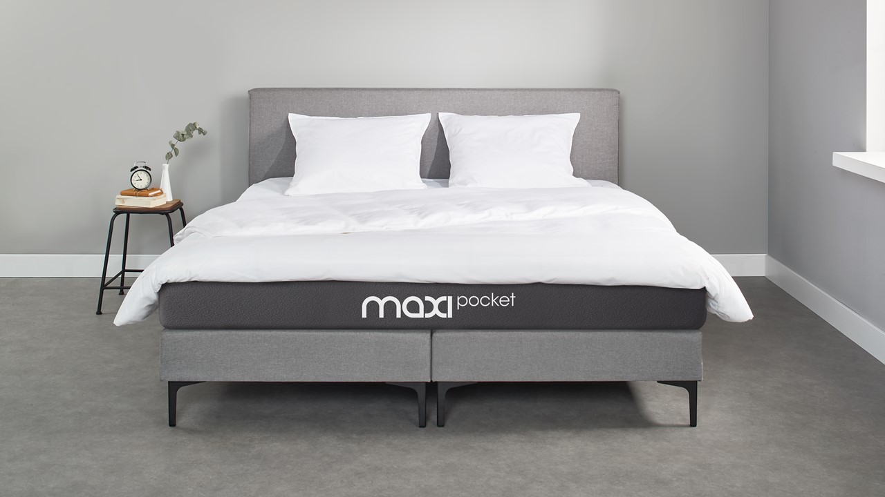 Box Oxford Met Maxi Pocket Matras - 140 x 200 cm - lichtgrijs