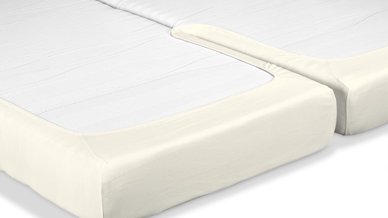 M line Hoeslaken Hoeslaken Twin Cover (Dubbele Split) - 180/200 x 200/210/220 cm - off-white