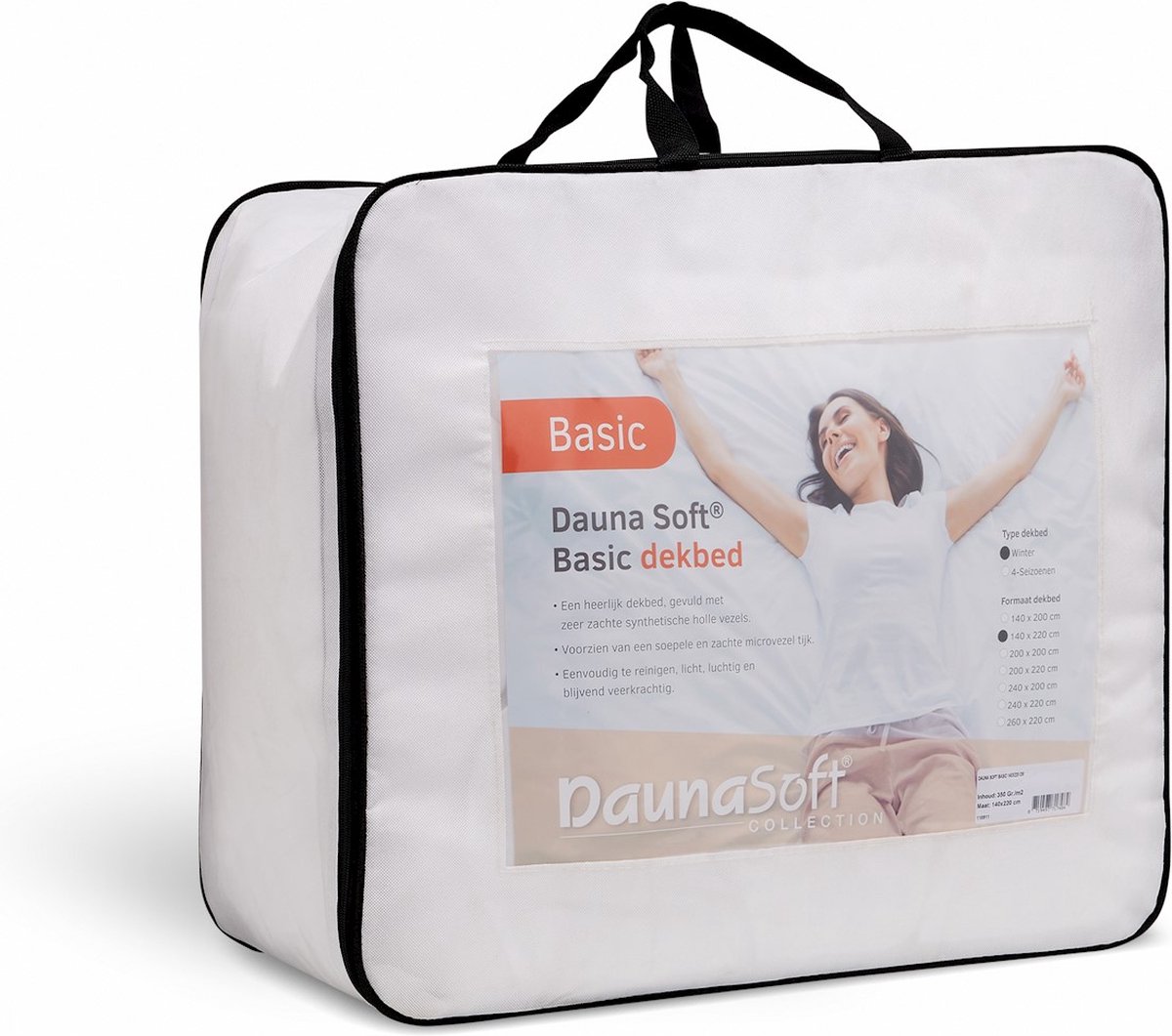 Dauna Soft Dekbed Basic Synthetisch Alle Seizoenen - 140 x 220 cm