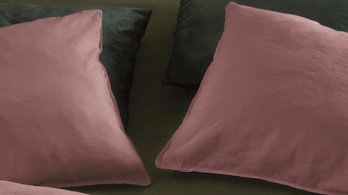 At Home With Marieke Dekbedovertrek Easy - 140 x 200/220 cm - Roze